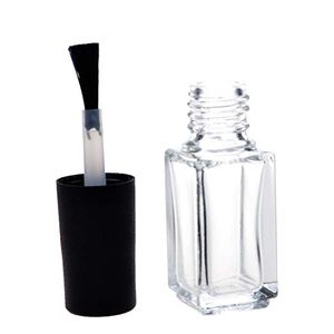 5 ml Transparent Verre Vernis À Ongles Bouteille Maquillage Outil Polonais Vide Cosmétique Conteneurs Nail Verre Bouteille avec Brosse