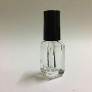 Botella de esmalte de uñas de vidrio transparente de 4ml, herramienta de maquillaje, envases cosméticos vacíos, botella de vidrio para uñas con cepillo 111