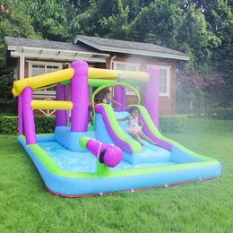 4MLX3MWX2MH (13.2x10x8.2ft) opblaasbaar waterslijbaan Park Bouncy Castle Bounce House Jumper Combo For Kids Outdoor Party met luchtblazer