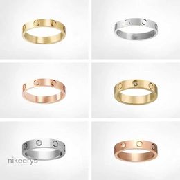 4mm 5mm 6mm Vis classique Bague d'amour Bagues de créateurs de mode pour femmes Bijoux pour hommes Or 18 carats Argent Diamant Bijoux de luxe Deisgners Fille Homme Cadeaux de Noël YUGO