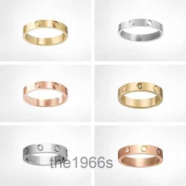 4mm 5mm 6mm Classique Vis Bague D'amour Anneaux De Créateur De Mode Pour Femmes Hommes Bijoux 18k Or Argent Diamant Luxe Bijoux Deisgners Fille Homme Noël G DRUR