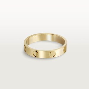 4 mm 5 mm 6 mm Titanium stalen legering Sier Love Ring Heren en dames roségouden modeschroef sieraden ontwerper paar belofte nooit vervagen, geen allergische trouwringen