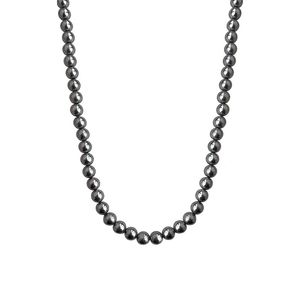 4MM/6MM/8MM/10MM élégant argent gris coquille collier de perles collier de perles rétro luxe dames bijoux