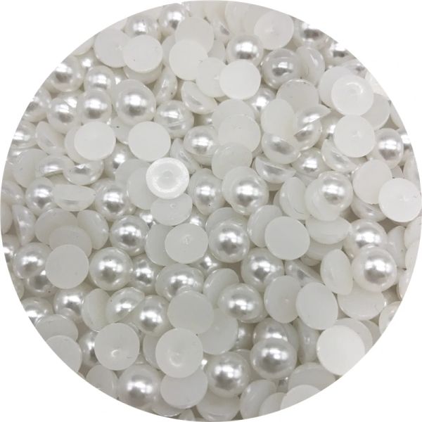 4 mm 6 mm 8 mm 10 mm à mi-rond Perle à dos plat Perles de scrapbook pour les bijoux faisant des perles de scrapbooking fait à la main bricolage