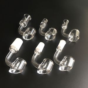 4 mm 90 graden dikke club kwarts banger Domeless Quartz Banger met 10 mm 14 mm mannelijk vrouwelijk gewricht 100% echte kwarts gratis verzending