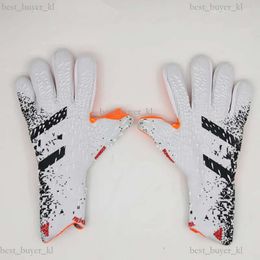 4 mm ontwerper Nieuwe doelman Handschoenen Handschoenen Professionele mannen Voetbalhandschoenen Volwassenen Kinderen Dikkere doelgerichte voetbalhandschoenen 231