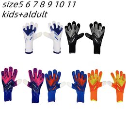 Gants de gardien de but 4MM Gants de football professionnels pour hommes Football de gardien de but épaissi pour enfants adultes