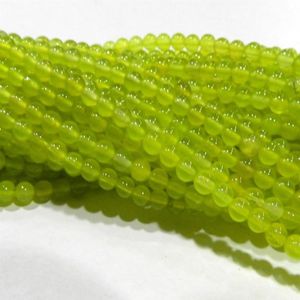 4 mm verts verts en pierre précieuse perles en vrac 15 323l