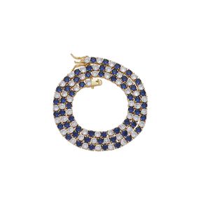 Ensemble de griffes Hip Hop de 4mm, pierre CZ bleue scintillante, chaîne à maillons de Tennis glacés, colliers ras de cou pour hommes et femmes, bijoux de rappeur Rock 18 pouces