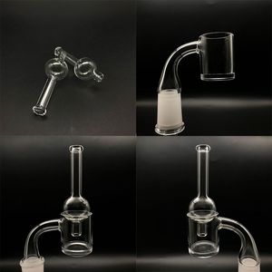 4mm Dikke Bodem Quartz Banger Nails met Bubble Carb Cap XL 2mm 10mm 14mm 18.8mm Flap Top Quartz Bangers Nail voor Bongs