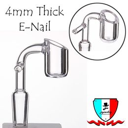 4 mm dicke Schüssel, Quarz-Rauchzubehör, Enail Banger, elektrischer Domeless-Nagel, 10 mm, 14 mm, 19 mm, poliertes Gelenk, passend für 20 mm Spule