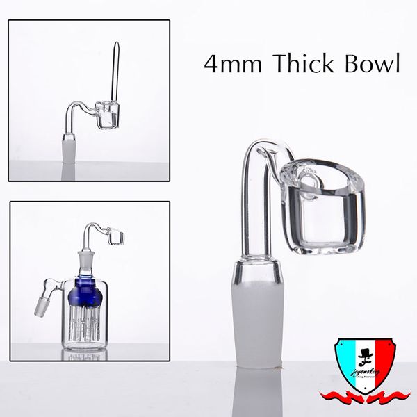 4mm d'épaisseur Quartz Banger 14mm 18mm Accessoires Fumeurs Fronsted Joint 100% Vrai Quartz Vendez également Titanium Nail Herb Grinder Bong En Verre