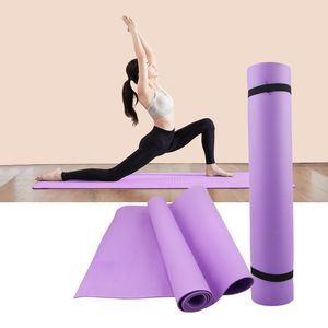 Tapis de Yoga EVA épais de 4MM, couverture antidérapante pour le Sport et le Fitness, pour l'exercice, le Yoga et le Pilates, équipement de gymnastique