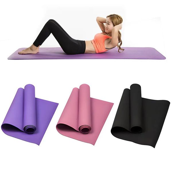 Tapis de Yoga EVA épais de 4MM couverture de tapis de Fitness Sport anti-dérapant pour l'exercice Yoga et tapis de gymnastique Pilates équipement de Fitness 240111