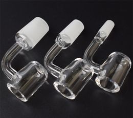 4 mm de espesor Flat Top XL Cuarzo Banger Nail Con hembra macho 10 mm 14 mm 18 mm 45/90 grados Domeless Cuarzo Nail Oil Rig Bongs