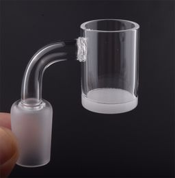 4mm d'épaisseur Opaque Fond Plat Top Quartz Banger Nail Accessoires Fumeurs 18mm 14mm 10mm Mâle Femelle Joint pour Verre Bong Bol Dab Rigs