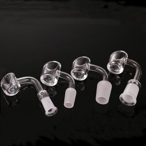 Narguilés 4 mm d'épaisseur quartz banger adaptateur pour verre bong dab rig gros domelessquartz clou 10 mm 14 mm 18 mm mâle et femelle 100% réel