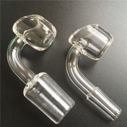 4mm Dikke Quartz Nail Joint Big Air Hole Quartz Banger Nail Domeless met 10mm 14mm 18mm mannelijke vrouwelijke 45 graden 90 graden