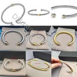 4 mm 7 mmthin Bracelet Bracelet Bracelet Rope Double ou ouverture Bracelets Femme Bijoux Luxurys Designers Femmes Tendance Éteinte avec des diamants de haute qualité