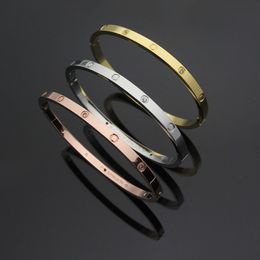 4 mm dunne gouden armband klaver armbanden Designer sieraden roségoud verzilverde titanium zirkoon tennis armband liefde bangle manchet armbanden cjeweler mode