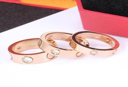 4MM tot 6MM titanium stalen Lovers ring voor mannen en vrouwen rose goud zilver Koreaanse editie paar student ornamenten Valentine039s Da8398716