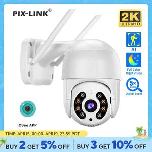 4MP 2K IP Camera Speed Dome Auto Tracking PTZ Camera Smart Home Outdoor Wireless WiFi Camera Surveillance Monitor Pix-Link A8-20