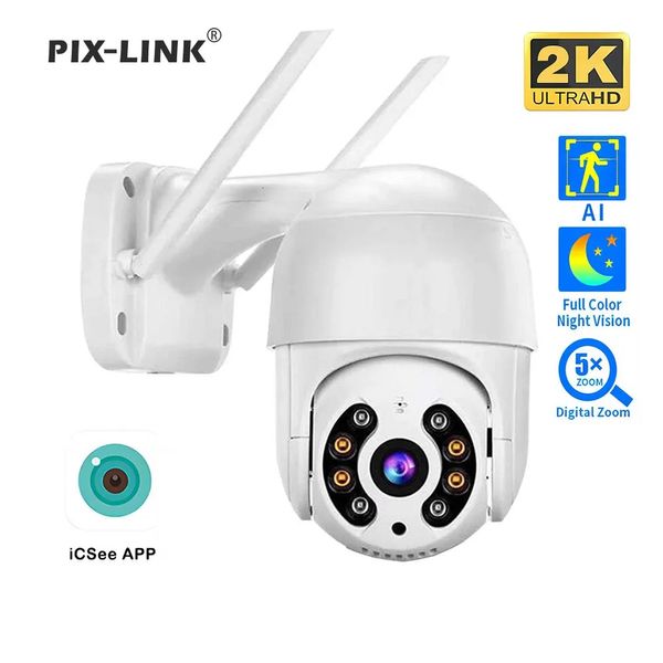 4MP 2K caméra IP dôme de vitesse suivi automatique caméra PTZ maison intelligente extérieure sans fil WIFI caméra moniteur de Surveillance PIX-LINK A8-20 240126
