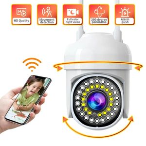 Caméra IP HD 4MP 2.4G 5G WiFi caméra PTZ extérieure sans fil 2k Mini dôme de vitesse caméra de Surveillance CCTV PROY Alexa Google Home