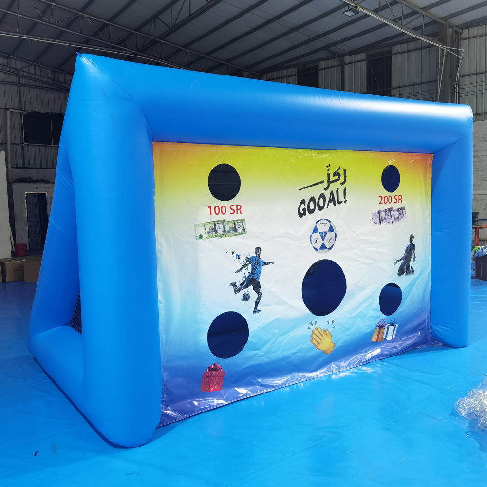 4MWX2.5MLX2.5MH (13.2x8.2x8.2ft) con 6balls 0,55 mm PVC Tarpaulin gonfiabile per calcio calcispasto calcio di calcio sparatutto