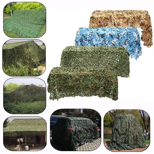 4mx3m / Personnaliser (m²) Chasse Militaire Camouflage Filets Woodland Army Camo Netting Camping Sun ShelterTent Shade Sun Shelter VT0053