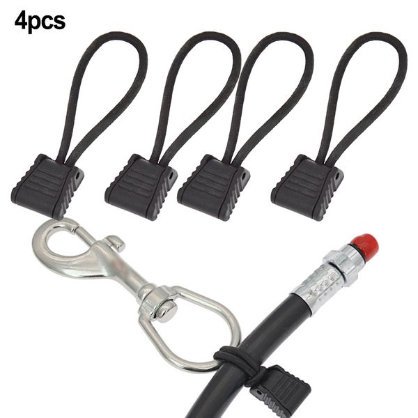 4pc Scuba Diving Diving Diver Type Clip de retenue du support élastique Rope élastique Tap de dispositif de retenue léger portable