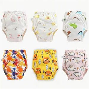 4pcLot bébé coton formation pantalons culottes imperméables couches lavables réutilisables Toolder couches couches bébé sous-vêtements 220816