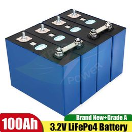 4 pièces 100Ah 3.2V Lifepo4 batterie batterie au Lithium fer Phosphate pour cellule solaire électrique voiture Lifepo Batteria