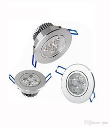 4pcs 110V 220V 230V 240V Rose rouge vert3w 9w plafond LED Down Light Material Aluminium LED Downlights Cold Child blanc haute qualité5092138