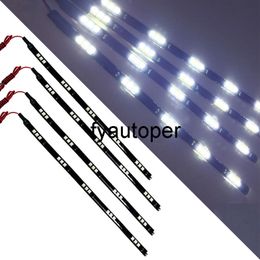 4 pièces 12 pouces voiture Tuning LED bande 15 SMD voiture pied sous tableau de bord lumières d'accent décor intérieur universel voiture accessoires