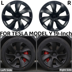 4 pièces 19 pouces enjoliveurs de roue pour Tesla modèle Y enjoliveur Performance Automobile remplacement capuchon de moyeu accessoires de couverture de jante complète 2018-2023