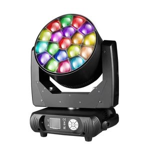 4 Stuks 19X25W Rgbw 4in1 Zoom Wash Moving Head Podium Licht Big Eye Led Beam Moving Head met Individuele Led Controle