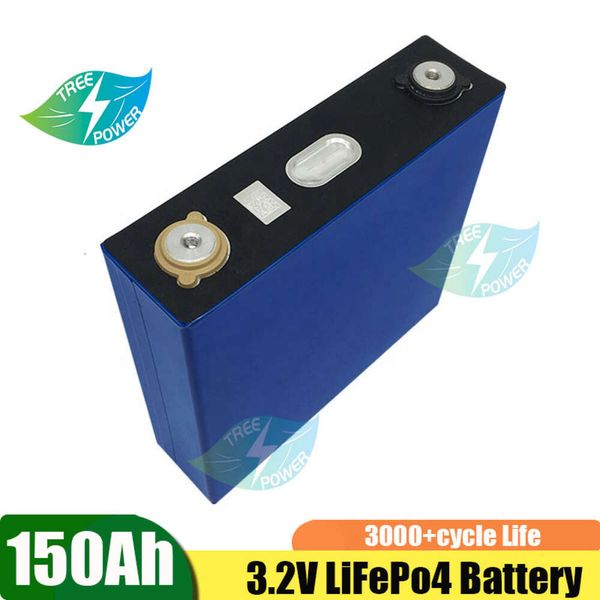 4 batteries Li-ion rechargeables au Lithium, 3.2V, 152ah, 150ah, cellules LiFePO4, pour bricolage, voiture électrique, Bus, EV, 12V, 24V, 48V