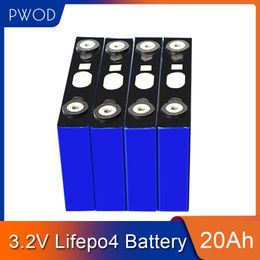4 STKS 3.2V Li-polymeercel 20AH oplaadbare LIVEPO4-batterij 12V 20A-cellen voor Pack EV Marine RV Golf E-BIKE UPS POWER CONVERTOR