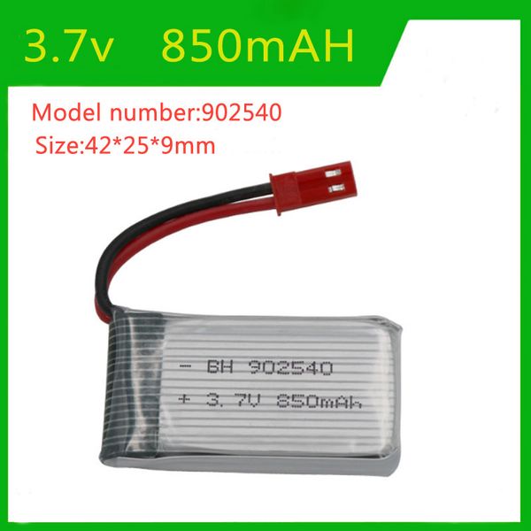 4 Uds 3,7 v 850mAH batería de polímero de litio utilizada para juguetes helicóptero de control remoto grabadora de MP3 portátil inteligente