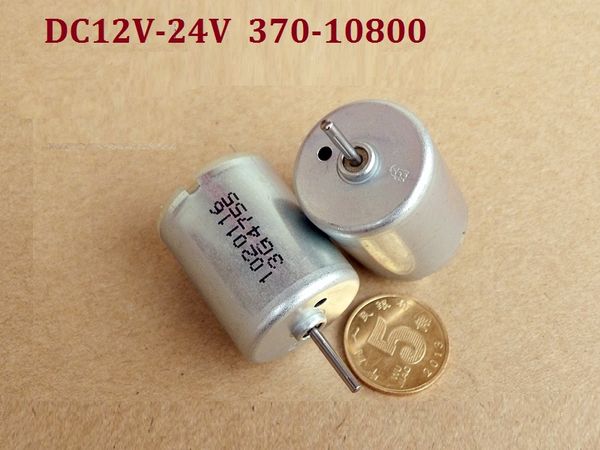 4 Uds 370-10800 12-24VDC/2600-5400RPM Motor Micro DC de alta calidad cepillo de Metal precioso + conmutador silencioso de larga duración