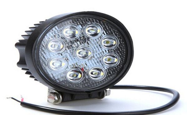 4 pièces 4 pouces blanc 4x4 SUV tracteur Train Bus SpotFlood 27W LED lumière de travail tout-terrain antibrouillard ampoules headlig9231540