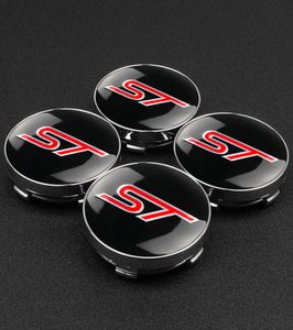 4pcs 5660MM ST Logo Centre de Roue de Voiture Caps Emblème pour Ford ST Fusion Everest Escape Explorer Edge Mondeo Focus Ecosport Fiesta7513353