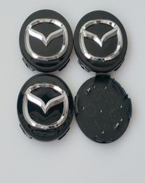 4 pièces 56mm pour MAZDA 3 5 6 CX5 CX7 CX9 RX8 MX5 MIATA MPV capuchon de moyeu central de roue 56mm SilverBlack1388346