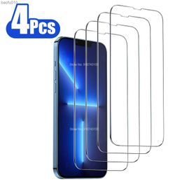 4PCS 9H Screen Protectors Voor Iphone 12 13 Mini Glas Gehard I Telefoon 11 14 Pro XS Max XR X Bescherming Bril 2.5D Guard Cover L230619