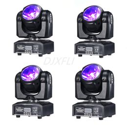 4 stuks veel 60W Mini Beam LED Moving Head Light Super Bright DJ Dmx Control Wash bar Podiumverlichting