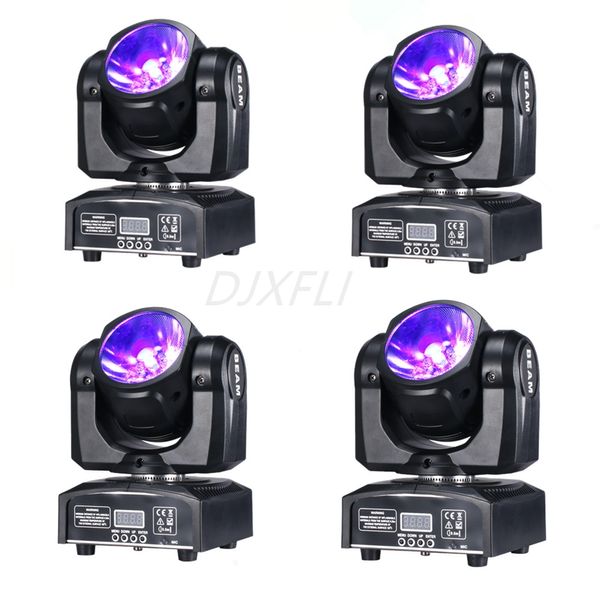 Mini faisceau LED à tête mobile 60W, 4 pièces par lot, lumière Super brillante, contrôle Dmx DJ, barre de lavage, lumières de scène