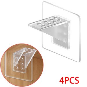 4 -stcs Lijmplankondersteuning Pinnen voor keuken slaapkamer kast kast plank ondersteuning clips muurhanger sticker beugel houder