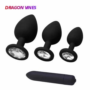 4 Stuks Anale Pluggen Set Speeltjes Voor Vrouwen Staart Butt Plug Siliconen Prostaat Massage Vibrator Speelgoed Volwassen Homo Vrouw vagina 240102