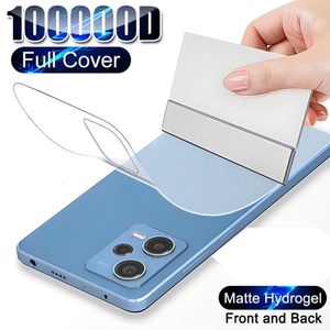 4 Stuks Terug Matte Hydrogel Film Voor Xiaomi Redmi Note 13 11 10 9 12 Pro Screen Protector Mi 14 13 12T 11T 13T Pro Ultra Lite Film